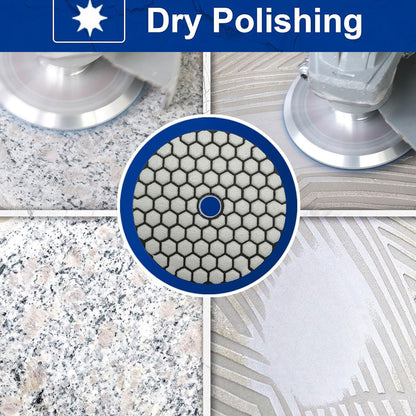 4 Inch Grit 30 Dry Diamond Polishing Pads for Granite Marble Stone 3Pcs