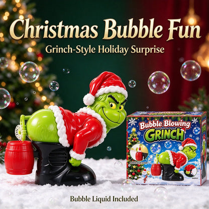 The Grinch Electric Bubble Blower with Silly Farting Sounds