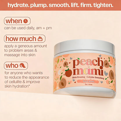 Peach Mami Firming Body Cream - Hydrating Saggy Skin Tightening Cream and Anti Cellulite Lotion