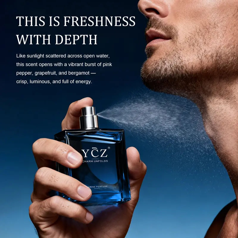 Marine Charm Unisex Eau de Parfum - 1.7 oz Long Lasting Sea Perfume for Men and Women