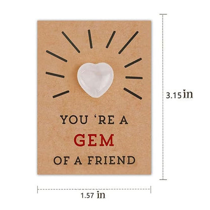 24 Pack Valentine's Day Greeting Cards Set With Love Gemstone