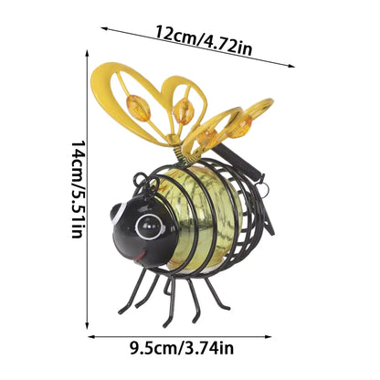 Hanging Solar Bee Light – Warm Amber Glow, Flicker-Free