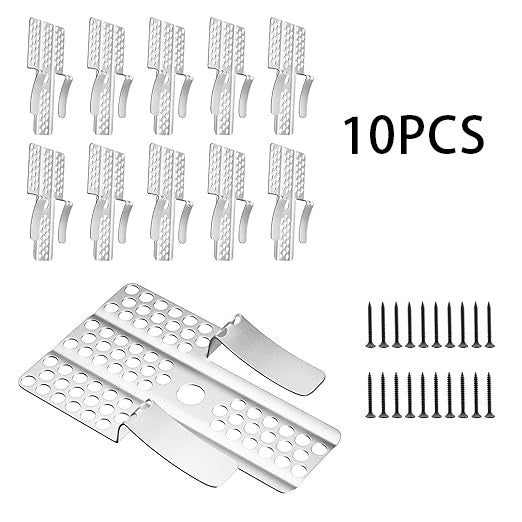 Drywall Repair Clips - 10pcs Drywall Fastener Clips with 20 Screws Fits 1/2" and 5/8" Panels
