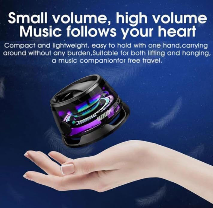 G300 Magnetic Bluetooth Speaker - Mini Portable Wireless with Colorful RGB Lights
