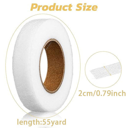 3 Rolls Hemming Tape for Pants and Clothes – No-Sew Fabric Hem Tape for Quick Clothing Repairs – Easy to Apply, Clean Invisible Finish