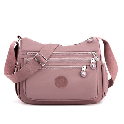 Nylon Fabric Crossbody Bag Anti-Theft Women's Shoulder Bag Multi-Layer Pocket Wallet