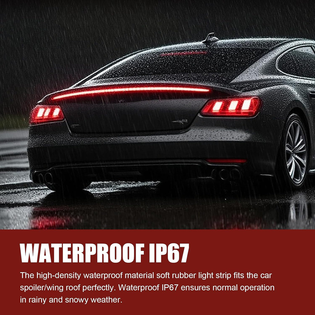 Carbon Fiber-Style Flowing LED Tail Light Strip