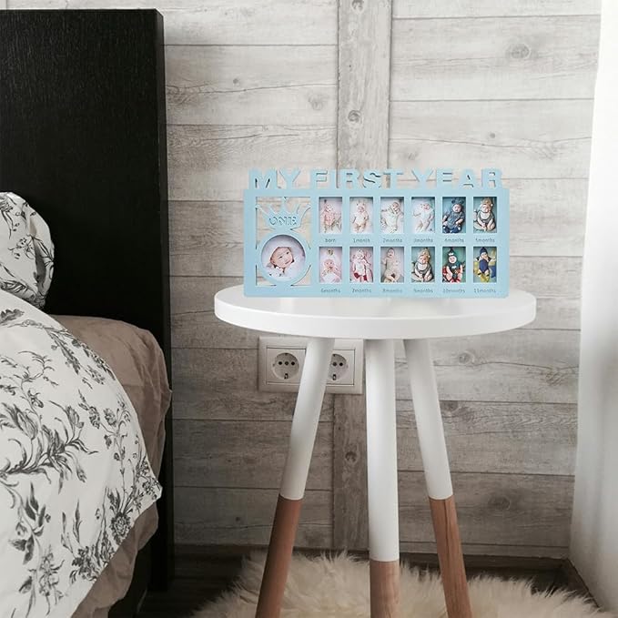 Creative 12-Month Baby Keepsake Photo Frame