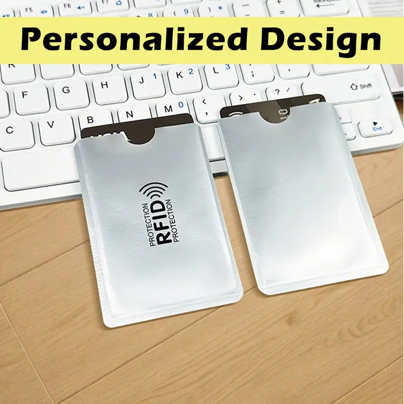 8 Counts RFID Blocking Sleeves Set – Protection for Credit & ID Cards