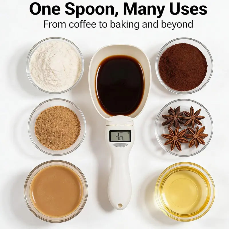 Digital Food Measuring Scoop Scale Electronic Kitchen Measuring Spoon Scale for Cooking Baking