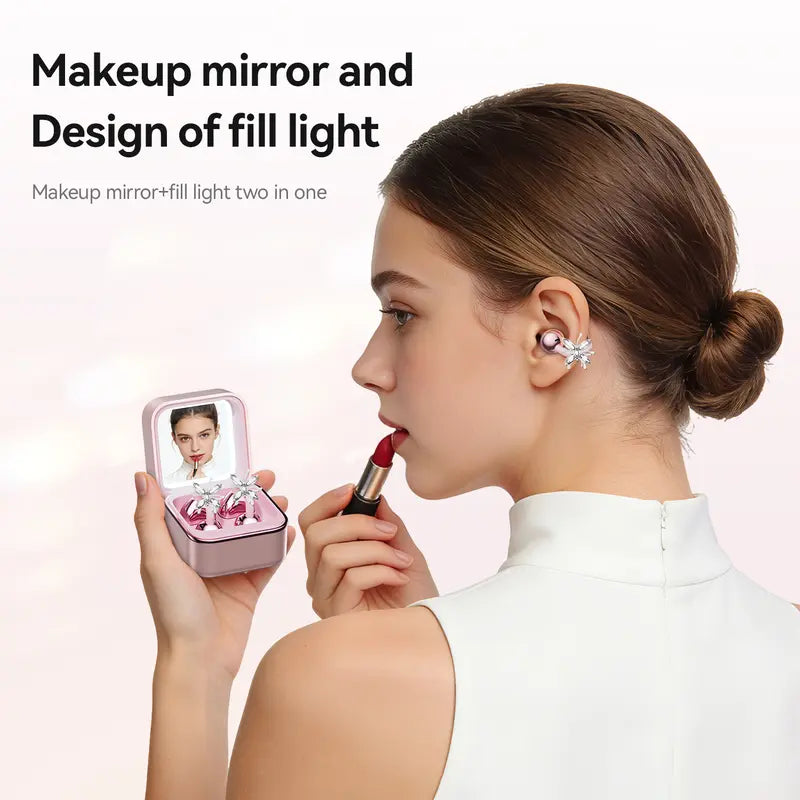 Open Ear Bluetooth Earbuds with Bow Ear Jewelry
