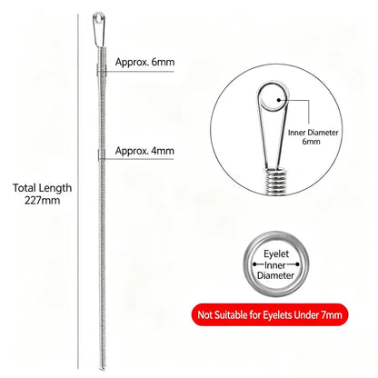 2 PCS Spring Drawstring Needle Threader
