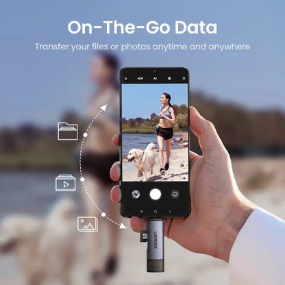 SD Card Reader, USB-C & USB 3.0 Micro SD Card Reader, Compatible with SD, SDHC, SDXC, and MicroSD Cards