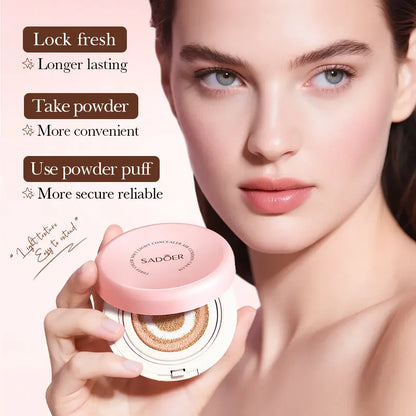 2PCS 3-Color Facial Concealer Air Cushion Cosmetics