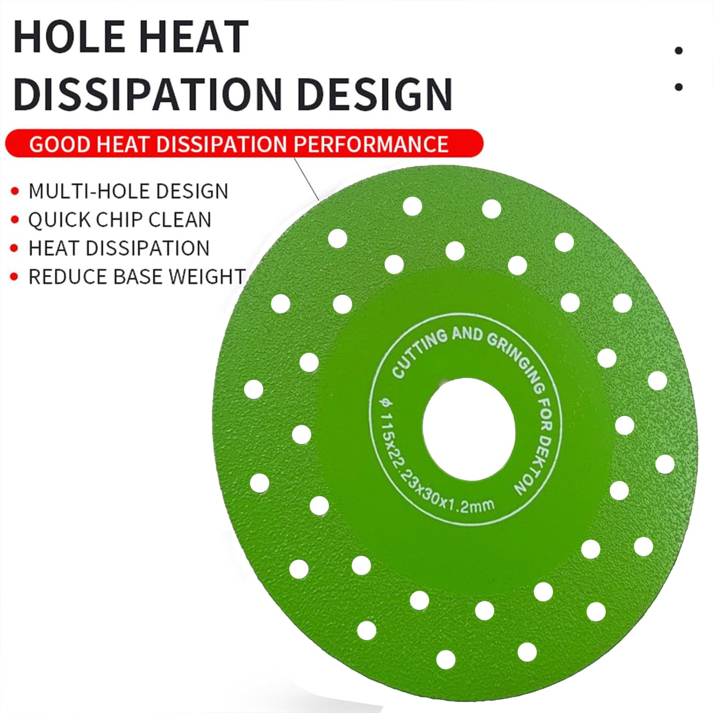 3-Piece Diamond Cutting Blades Set With 1.2" Ultra-Wide Multi-Pore Design