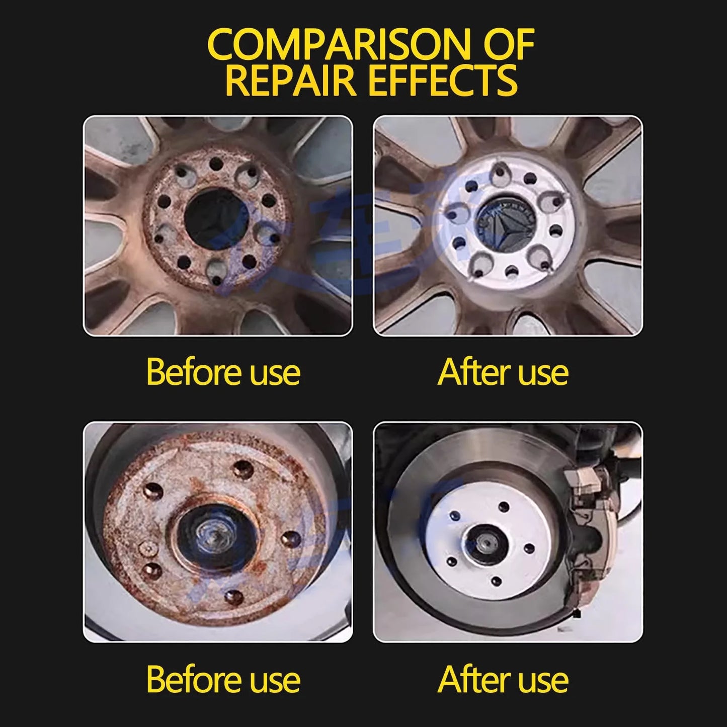 Rust Removal Tool Hub Cleaning Kit Brake Hub Resurfacing Wheel Polishing