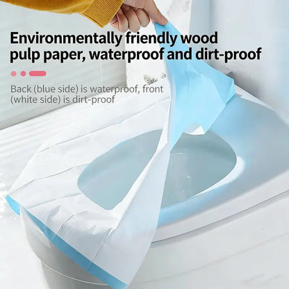 10 Packs Tear-Free Toilet Seat Covers Disposable for Adults and Kids