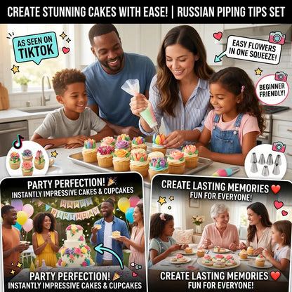 117 Pcs Russian Piping Tips Set
