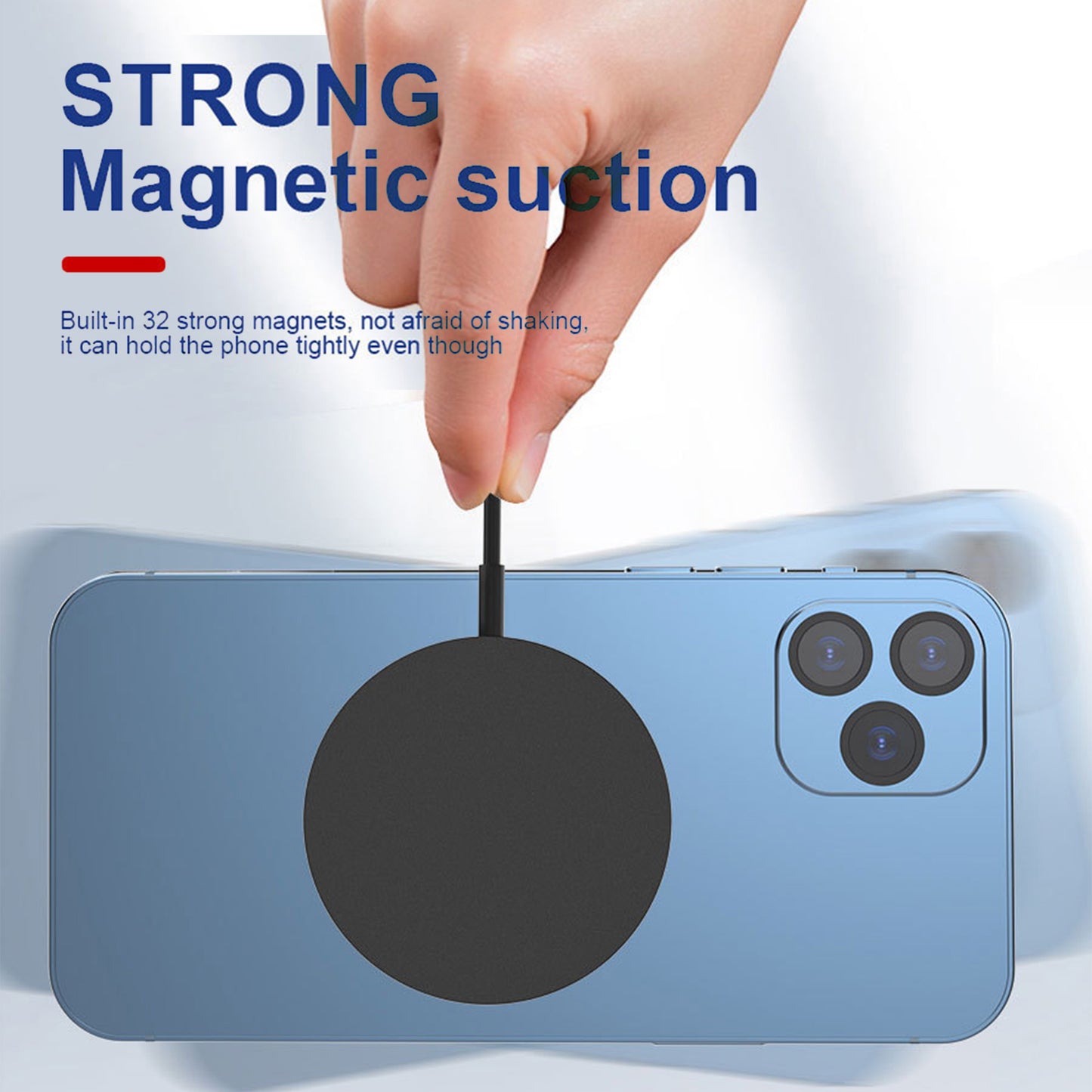 2-in-1 Magnetic Wireless Charger with USB-C & USB-A Ports for iPhone Fast Charging