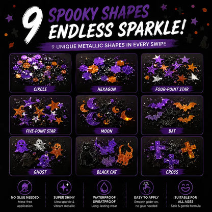 2PCS Halloween Body Glitter Stick