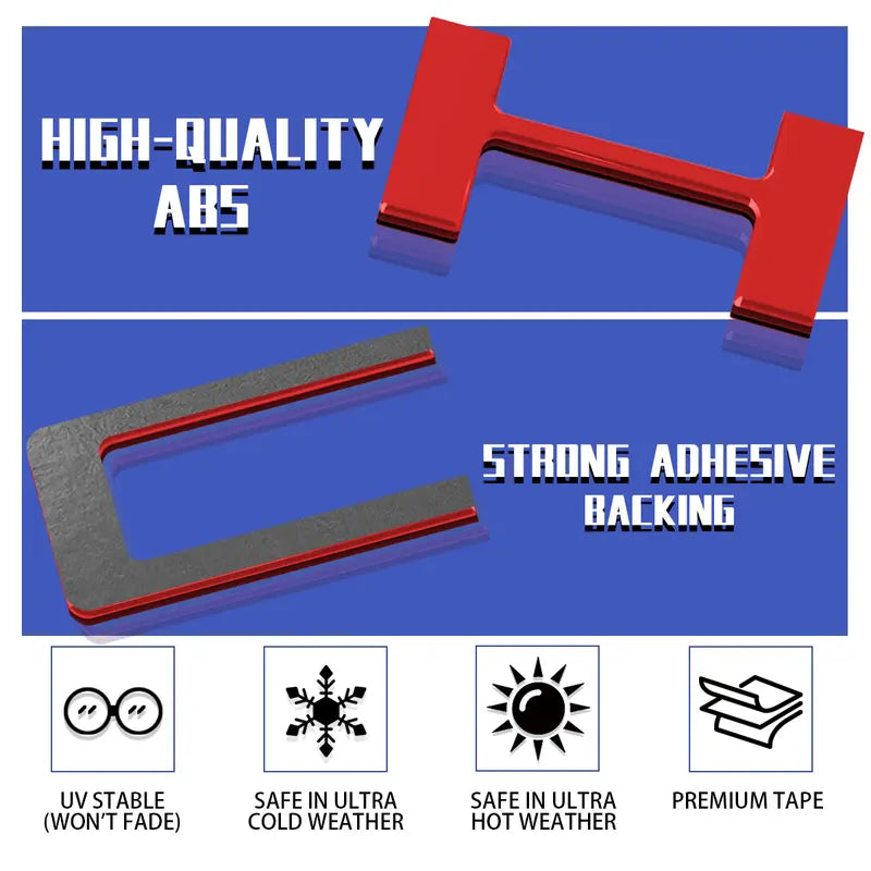 3D Raised Tailgate Lettering Inserts Decal
