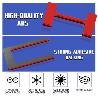 3D Raised Tailgate Lettering Inserts Decal