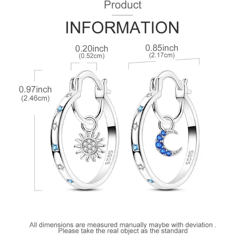 Stylish and Elegant Star and Moon Earrings for Women