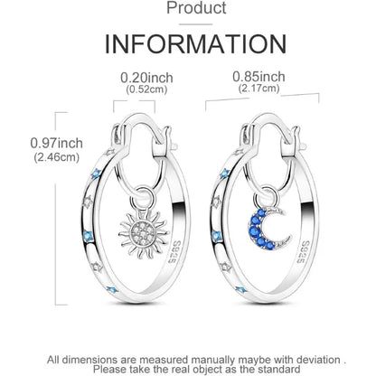 Stylish and Elegant Star and Moon Earrings for Women
