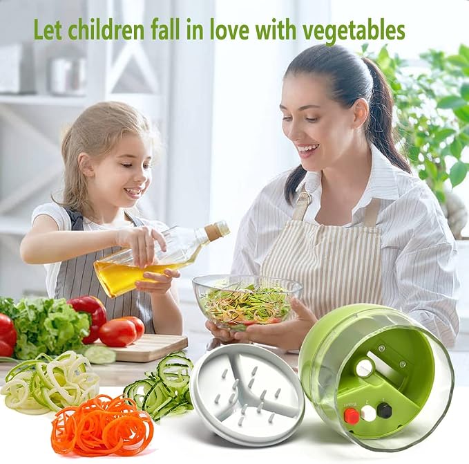 4-in-1 Handheld Spiralizer Vegetable Slicer
