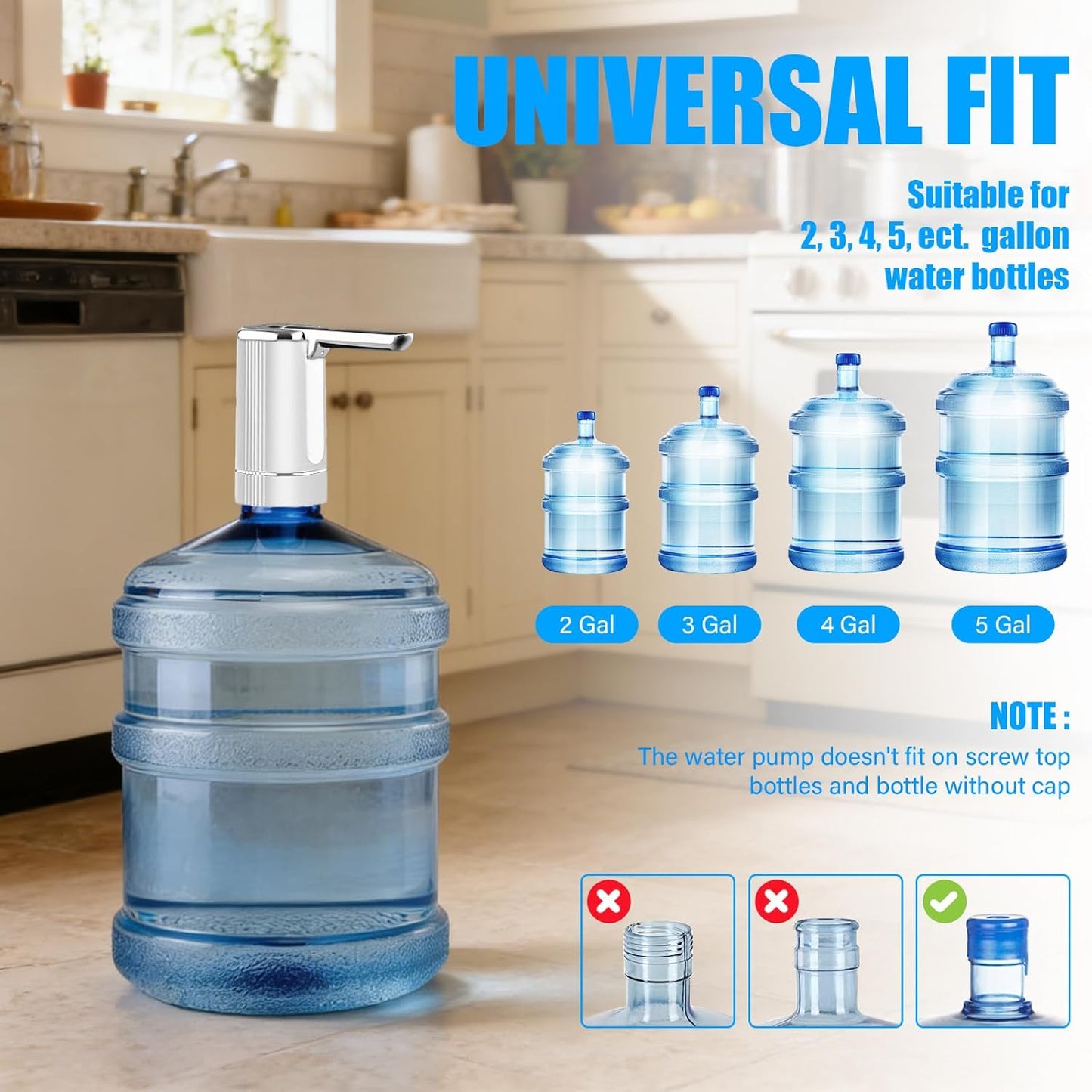 Foldable water bottle pump Enjoy smart & Effortless dispensing