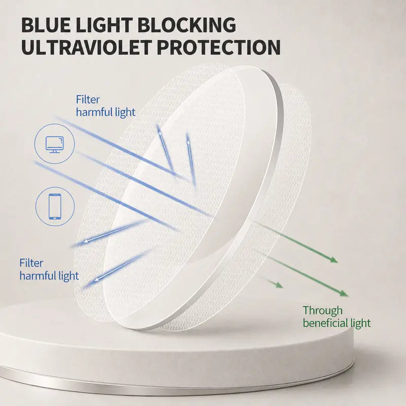 Semi-rimless metal blue-light-blocking reading glasses