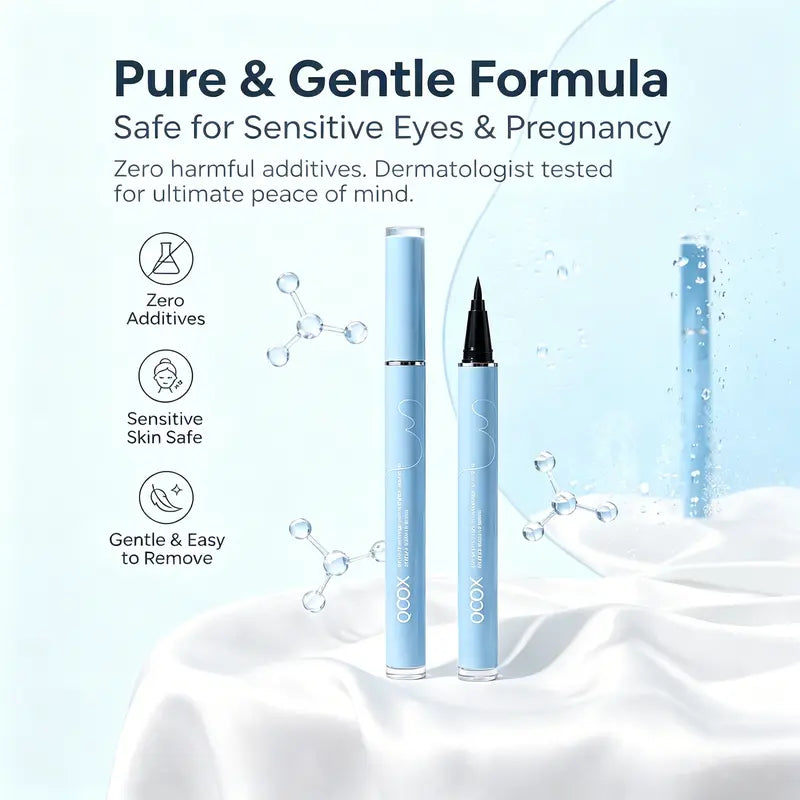 2PCS Long-lasting eyeliner -lightweight, waterproof,vegan,cruelty-free