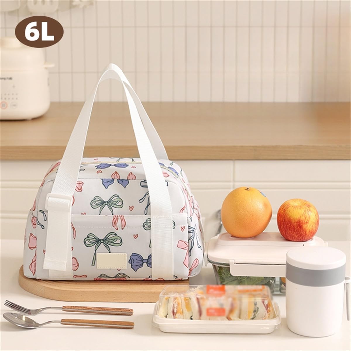 Stylish Insulated Lunch Bag for Women — Large Capacity, Lightweight Bento Carrier