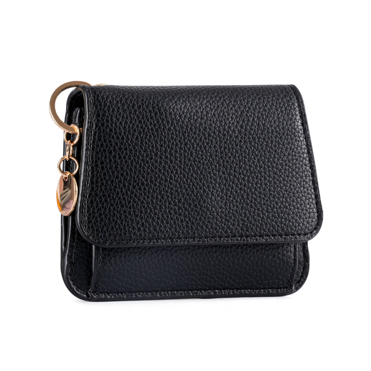 RFID Short Wallets for Women – Fashionable Card Holder with Key Ring & Coin Purse