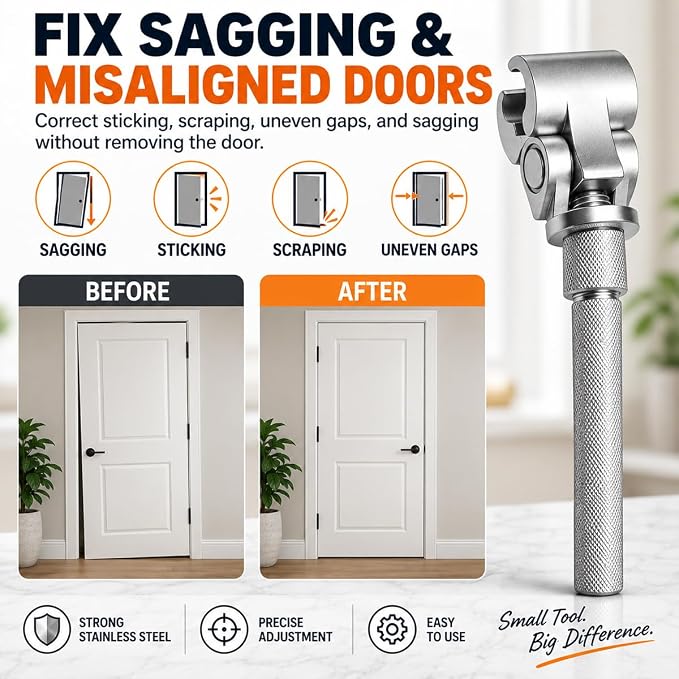 Adjustable Door Hinge Wrench for Door Alignment