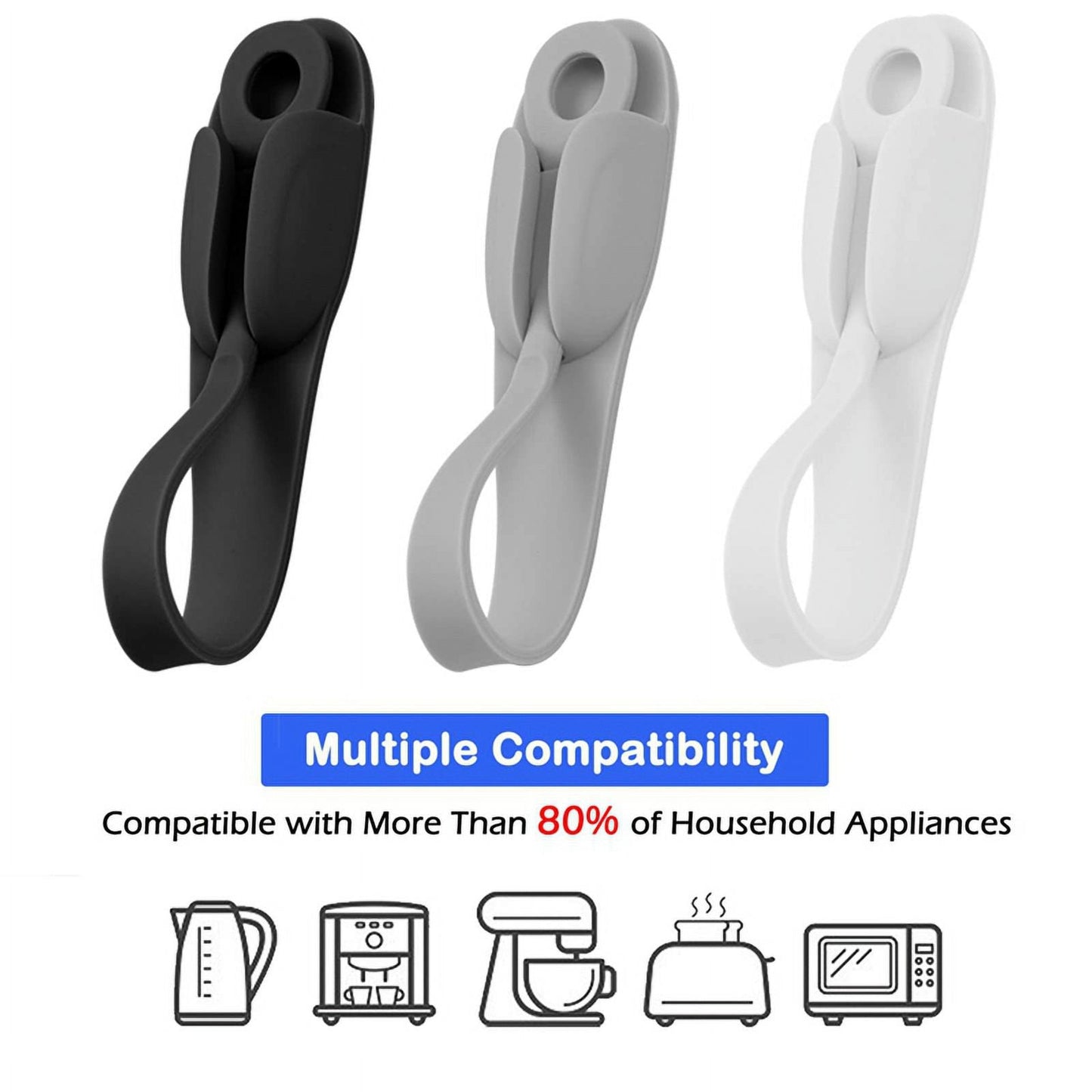 6 pcs Cable Winder Wall Mounted Punchfree Adhesive Removable Organization Silicone