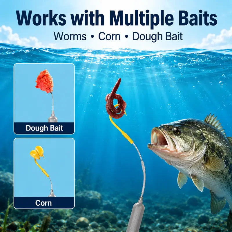 Floating-bottom fishing rig and hook set