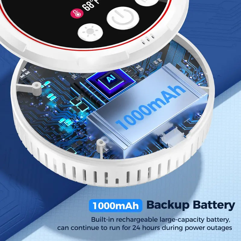 Smart Portable Detector with Temperature Humidity Monitoring