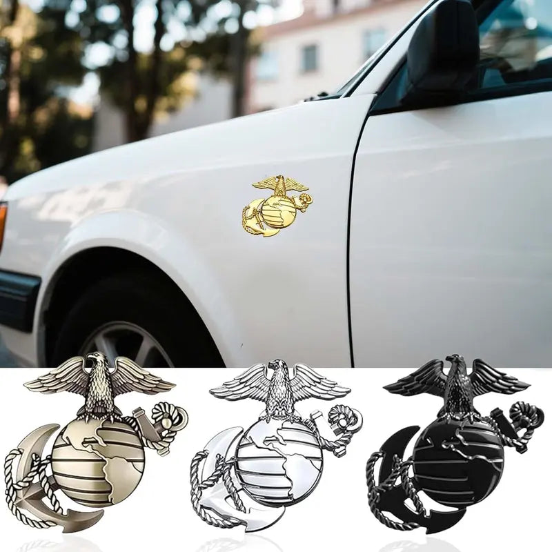 Marine Corps 3D Eagle Globe Anchor Car Emblem