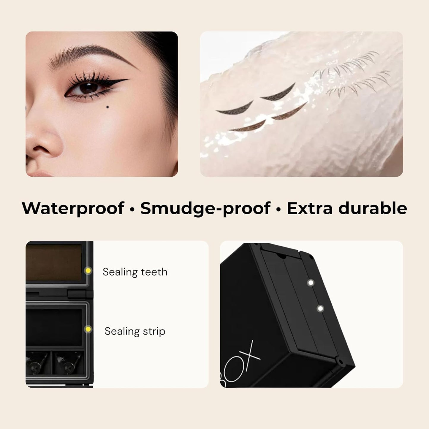 3-in-1 Eyelash & Eyeliner Stamp Kit with Beauty Mark