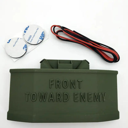 Classic Military Theme Plastic Door Sign Kit, Wired Doorbell Cover Prank
