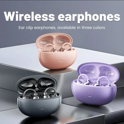 Open ear clip headphones, wireless Bluetooth 6.0 headphones