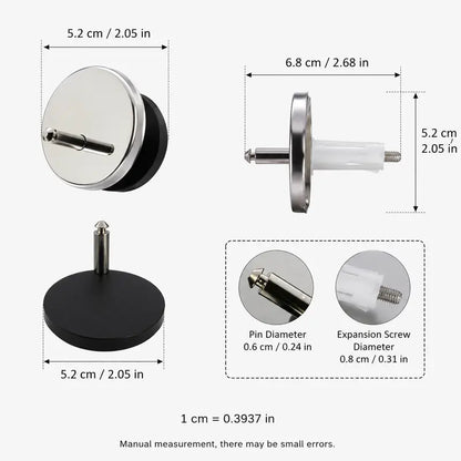 2 Counts Universal Toilet Seat Expansion Screw Bolts