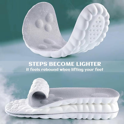 2 Pairs 4D Cloud Insoles for Men and Women