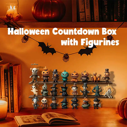 31 Nights of Fright Halloween Countdown Box with Figurines