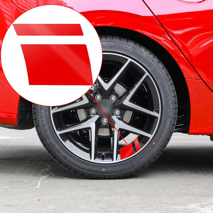18Pcs Reflective Car Wheel Rim Decal Stripes Decoration Accessories