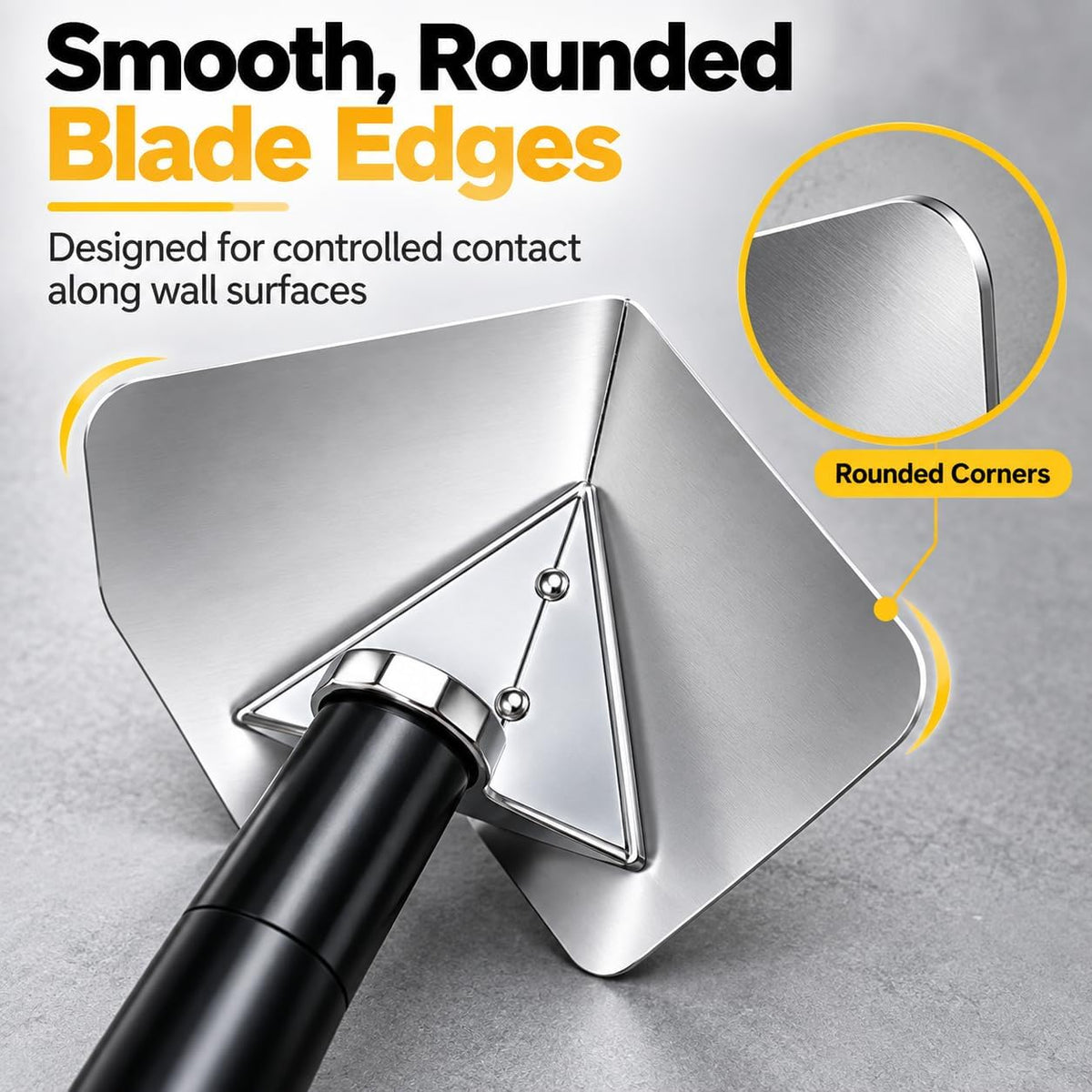 Stainless Steel Corner Trowel for Drywall Inside and Outside Corners