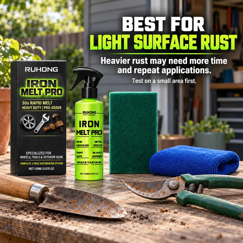 Car Rust Removal Spray Fast Acting Brake Dust Iron Remover Multi