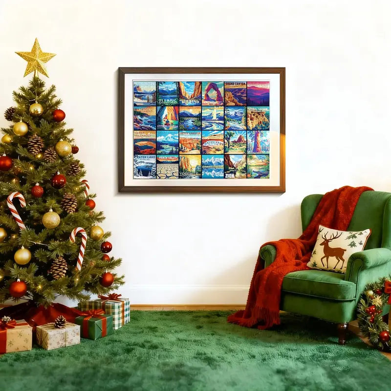 24-Box Mini 1000-Piece Jigsaw Puzzle Blind Box Set