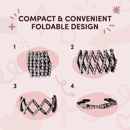 4PCS Foldable Anti-Slip Headband for Women